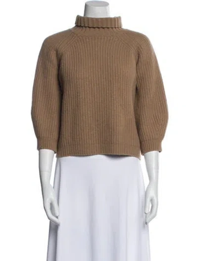 Pre-owned Max Mara Virgin Wool Turtleneck Sweater In Multi