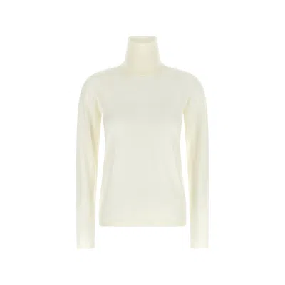 Max Mara Virgin Wool Turtleneck Sweater In Neutral