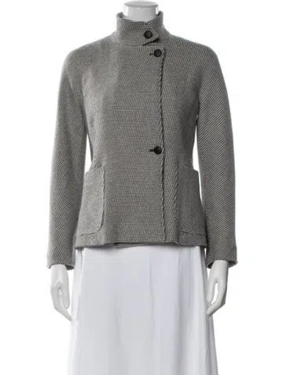Pre-owned Max Mara Virgin Wool Tweed Pattern Jacket In Multi