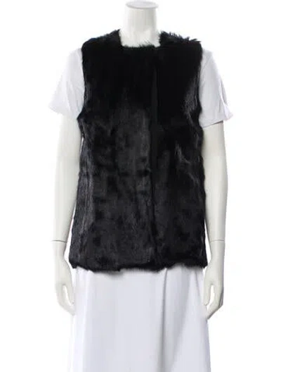 Pre-owned Max Mara Virgin Wool Vest In Black