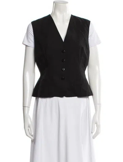 Pre-owned Max Mara Virgin Wool Vest In Gray