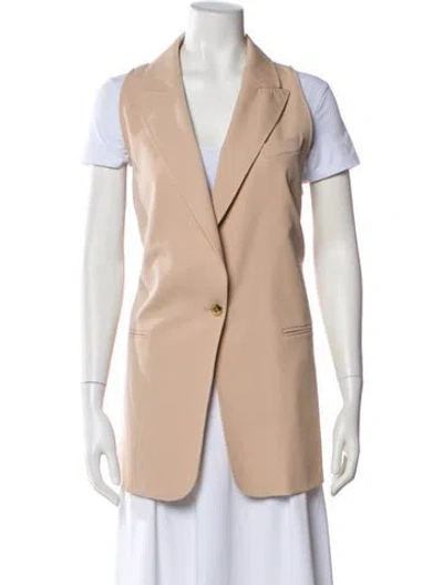 Pre-owned Max Mara Virgin Wool Vest In Neutral