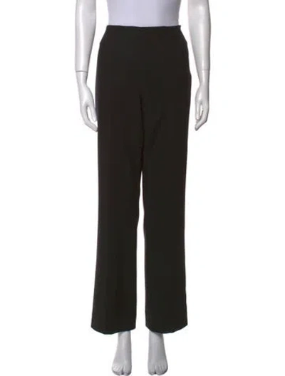 Pre-owned Max Mara Virgin Wool Wide Leg Pants In Blue