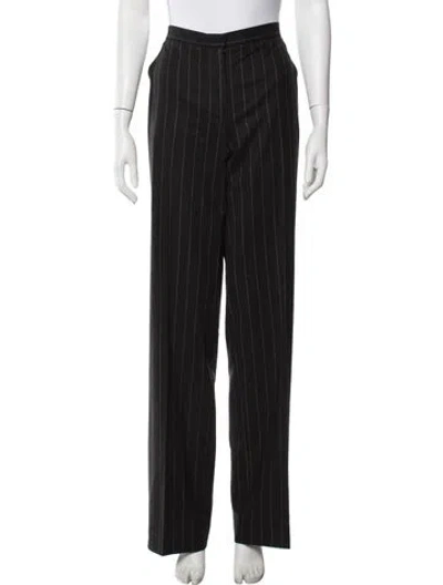 Pre-owned Max Mara Virgin Wool Wide Leg Pants In Brown