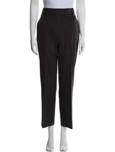 Pre-owned Max Mara Virgin Wool Wide Leg Pants In Gray