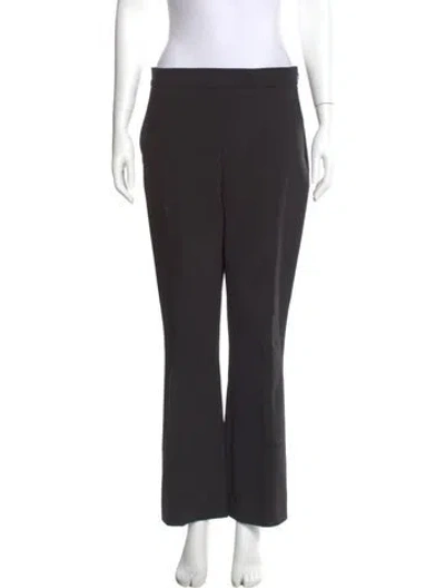 Pre-owned Max Mara Virgin Wool Wide Leg Pants In Gray