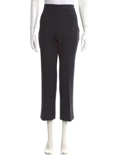 Pre-owned Max Mara Virgin Wool Wide Leg Pants In Gray