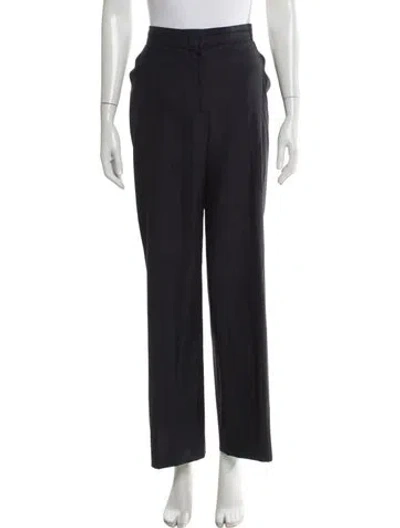 Pre-owned Max Mara Virgin Wool Wide Leg Pants In Gray