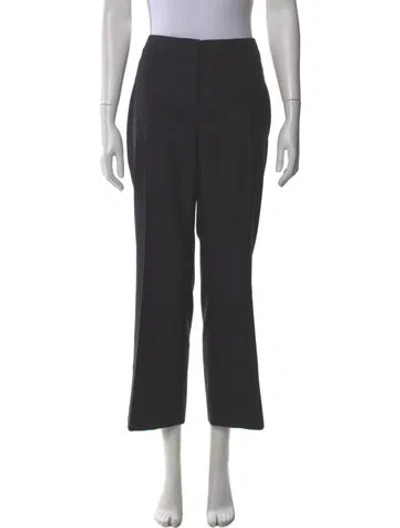 Pre-owned Max Mara Virgin Wool Wide Leg Pants In Gray