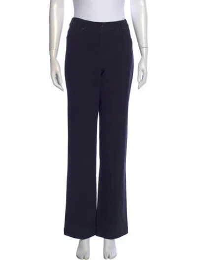 Pre-owned Max Mara Virgin Wool Wide Leg Pants In Gray
