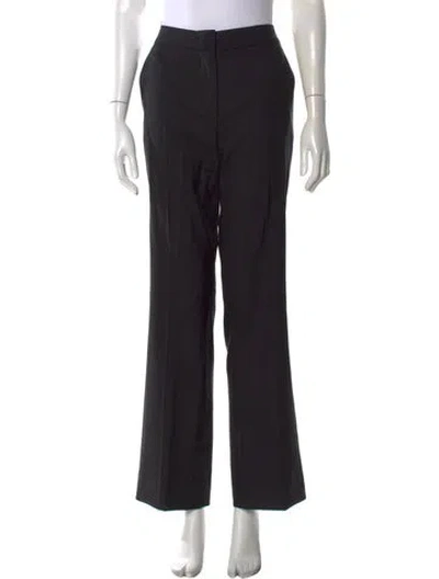 Pre-owned Max Mara Virgin Wool Wide Leg Pants In Gray