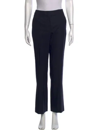 Pre-owned Max Mara Virgin Wool Wide Leg Pants In Multi