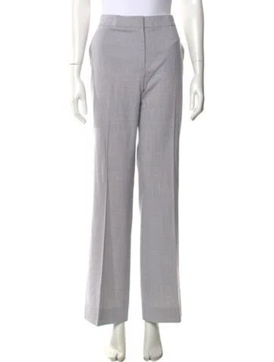 Pre-owned Max Mara Virgin Wool Wide Leg Pants W/ Tags In Gray
