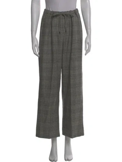 Pre-owned Max Mara Virgin Wool Wide Leg Pants W/ Tags In Gray
