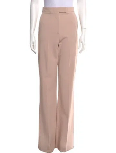 Pre-owned Max Mara Virgin Wool Wide Leg Pants W/ Tags In Neutral