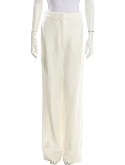 Pre-owned Max Mara Virgin Wool Wide Leg Pants W/ Tags In Neutral