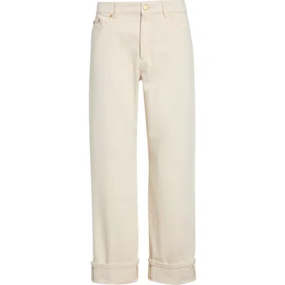 Max Mara Virna Straight Leg Jeans In Natural