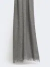 Max Mara Viscose And Cashmere Shawl In Gray