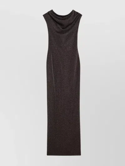 MAX MARA VISCOSE AND LUREX YARN DRESS