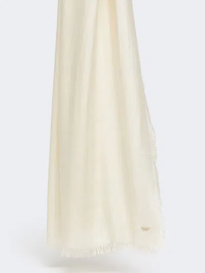 Max Mara Viscose And Modal Stole In Neutral