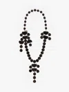 Max Mara Viscose And Resin Necklace In Black