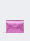 Max Mara Viscose And Silk Satin Clutch Bag In Pink