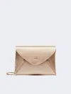 Max Mara Viscose And Silk Satin Clutch Bag In White