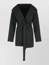 Max Mara Viscose And Wool Belted Jacket In Multi