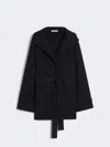 Max Mara Viscose And Wool Jacket In Black
