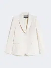 Max Mara Viscose-blend Canvas Blazer In Neutral