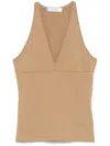 Max Mara Fitted Top With Deep V-neckline