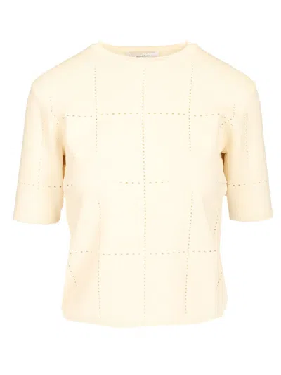 MAX MARA VISCOSE CREPE CROP TOP