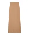 Max Mara Viscose Crepe Skirt In Nude