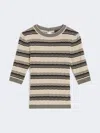 Max Mara Viscose Crepe T-shirt In Multi