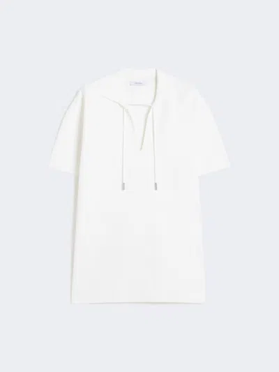 Max Mara Viscose Crêpe Yarn Blouse In White
