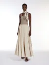 Max Mara Viscose Crepe Yarn Top In Turtledove