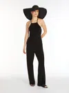 Max Mara Viscose Jersey Jumpsuit In Black