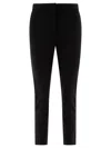 Max Mara Womens Black Nepeta Straight-leg High-rise Stretch-wool Trousers