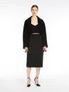 Max Mara Viscose Knit Top In Black