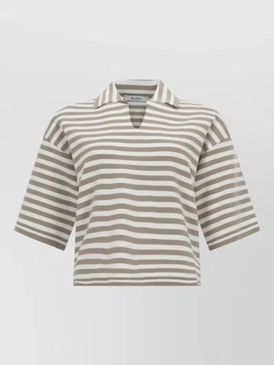 Max Mara Top Woman Color Beige In Gray