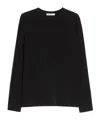 Max Mara Viscose Mesh T-shirt In Black