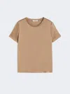 Max Mara Viscose Satin T-shirt In Brown
