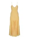 Max Mara Viscose Slip Dress In Light Orange