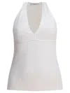 Max Mara Halterneck Sleeveless Fitted Silhouette Seam Detailing