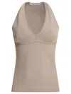 Max Mara Viscose Top In Neutral