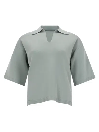 Max Mara Viscose Tops. In Green
