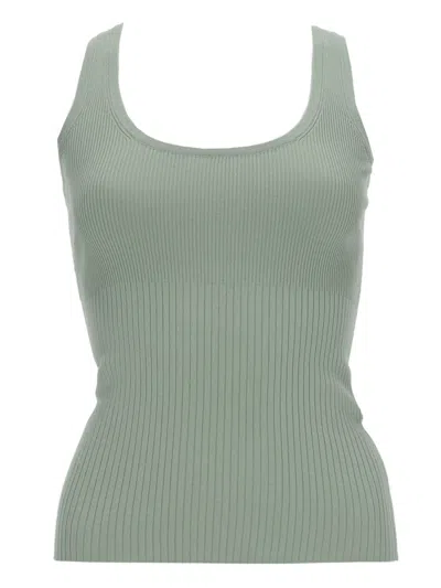 Max Mara Viscose Tops. In Green