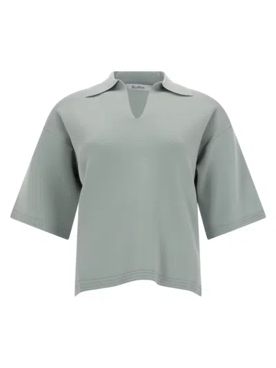 Max Mara Viscose Tops. In Green