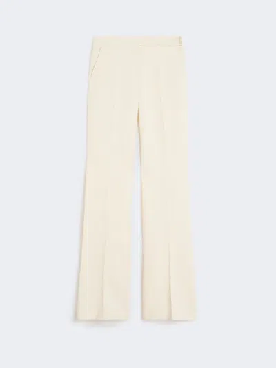 Max Mara Viscose Trousers In Yellow