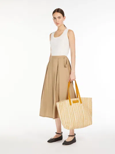 Max Mara Viscose Vest Top In White